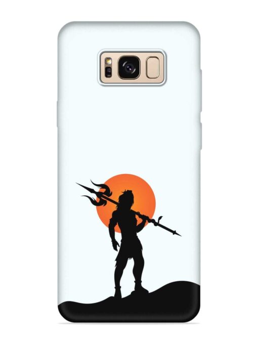 Lord Mahadev Trendy Embossed Soft Silicone Case for Samsung Galaxy S8 Zapvi