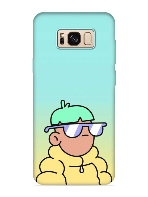 Doodles Cool Character Embossed Soft Silicone Case for Samsung Galaxy S8 Zapvi