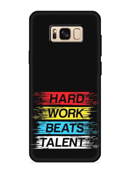 Hard Work Beats Embossed Soft Silicone Case for Samsung Galaxy S8 Zapvi