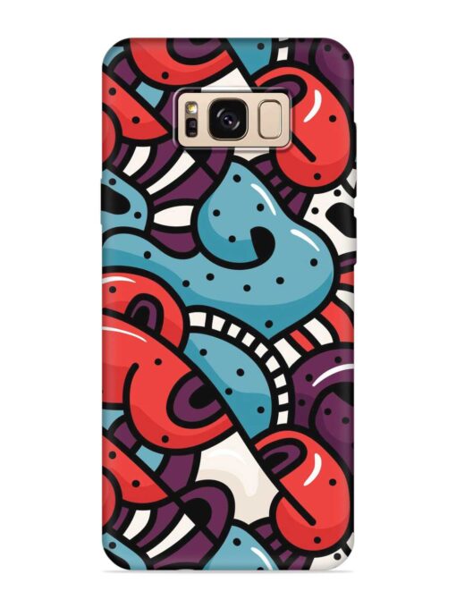 Seamless Backdrop Colorful Embossed Soft Silicone Case for Samsung Galaxy S8 Zapvi