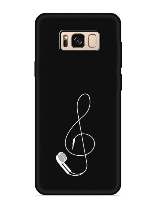 Music Earphone Vector Embossed Soft Silicone Case for Samsung Galaxy S8 Zapvi