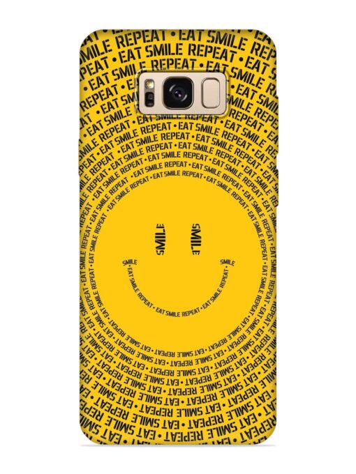 Smiley Embossed Soft Silicone Case for Samsung Galaxy S8 Zapvi