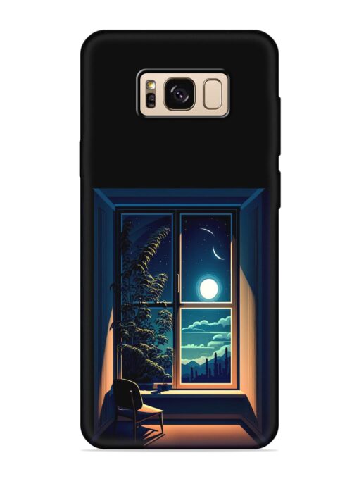 Night View At Window Embossed Soft Silicone Case for Samsung Galaxy S8 Zapvi