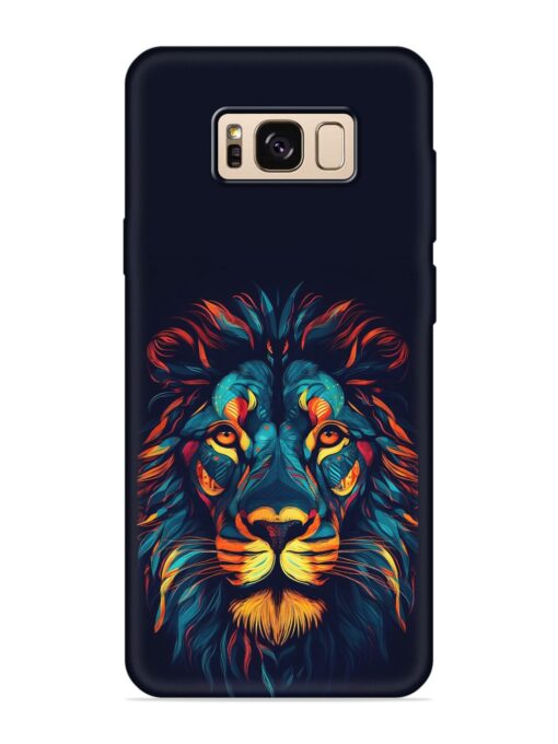 Colorful Lion Embossed Soft Silicone Case for Samsung Galaxy S8 Zapvi