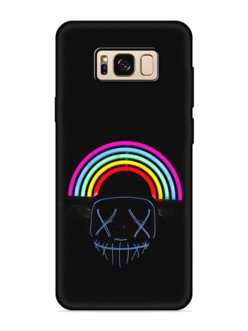 Mask Rainbow Embossed Soft Silicone Case for Samsung Galaxy S8 Zapvi