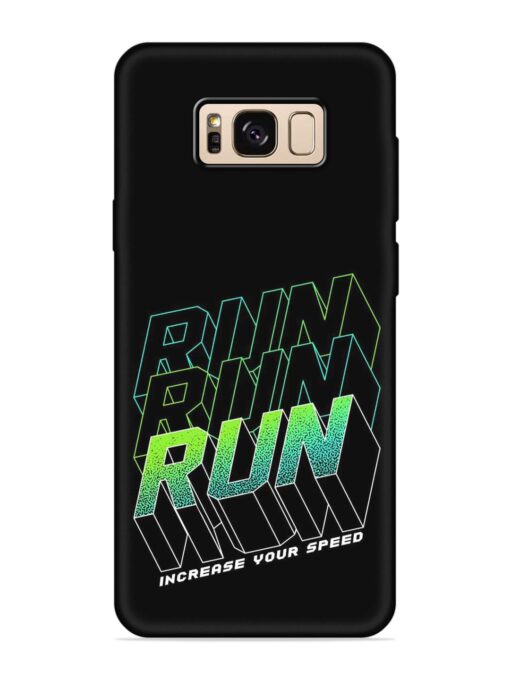 Run Embossed Soft Silicone Case for Samsung Galaxy S8 Zapvi