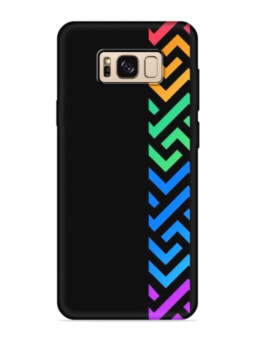 Colorshape Stripes Embossed Soft Silicone Case for Samsung Galaxy S8 Zapvi