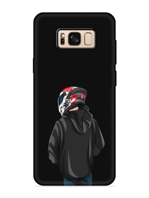 Motorcycle Rider Embossed Soft Silicone Case for Samsung Galaxy S8 Zapvi