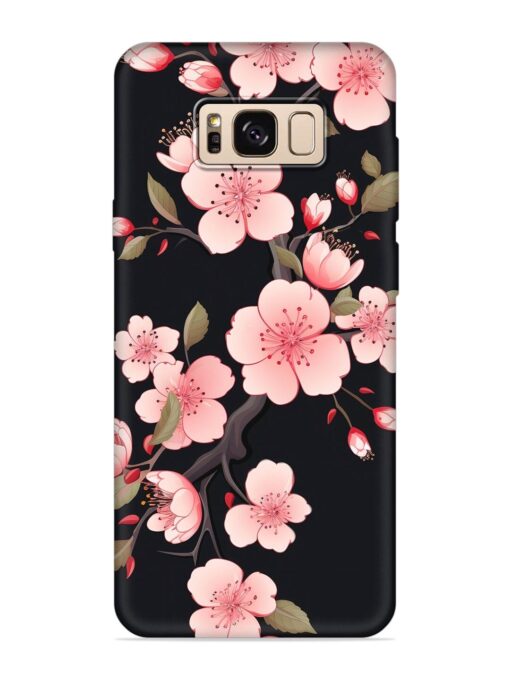 Cherry Blossom Embossed Soft Silicone Case for Samsung Galaxy S8 Zapvi