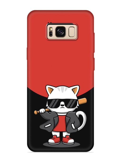 Cool Little Bear Cartoon Embossed Soft Silicone Case for Samsung Galaxy S8 Zapvi