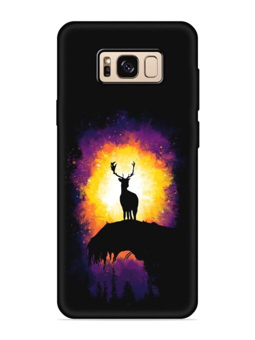 Elk Animal Art Embossed Soft Silicone Case for Samsung Galaxy S8 Zapvi