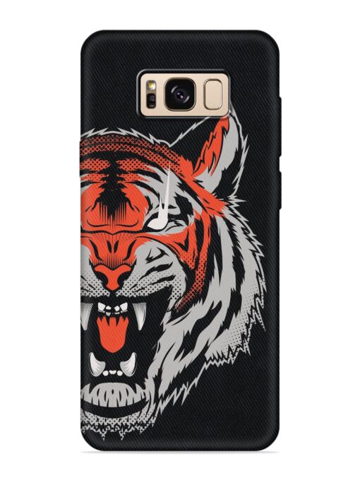 Tiger Aggression Embossed Soft Silicone Case for Samsung Galaxy S8 Zapvi