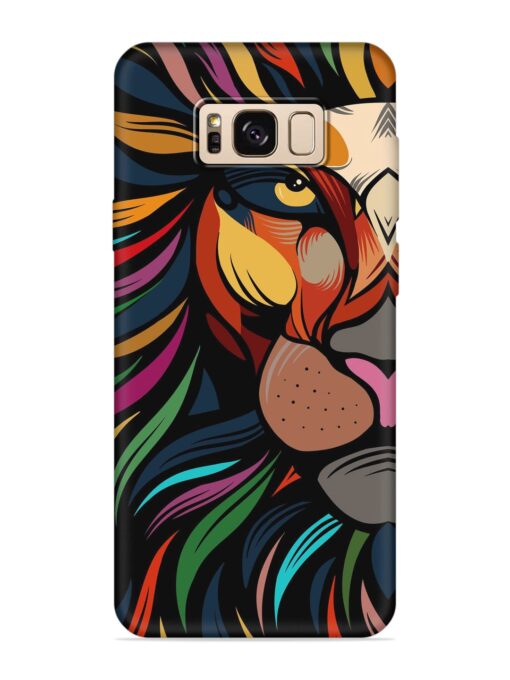 Trippy Lion Art Embossed Soft Silicone Case for Samsung Galaxy S8 Zapvi