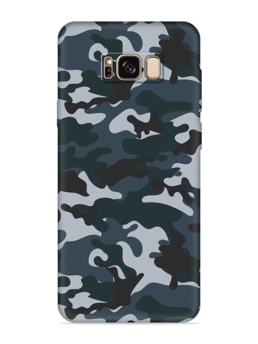 Dark Blue Army Military Art Embossed Soft Silicone Case for Samsung Galaxy S8 Plus Zapvi