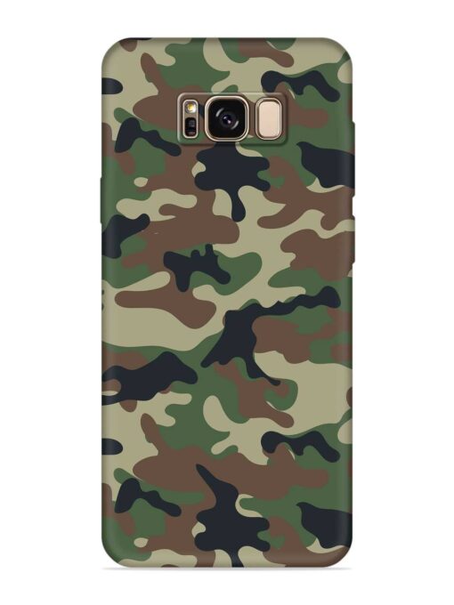 Army Military Camouflage Dark Green Embossed Soft Silicone Case for Samsung Galaxy S8 Plus Zapvi