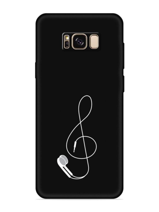 Music Earphone Vector Embossed Soft Silicone Case for Samsung Galaxy S8 Plus Zapvi