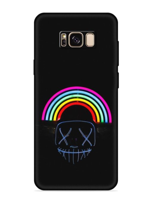 Mask Rainbow Embossed Soft Silicone Case for Samsung Galaxy S8 Plus Zapvi