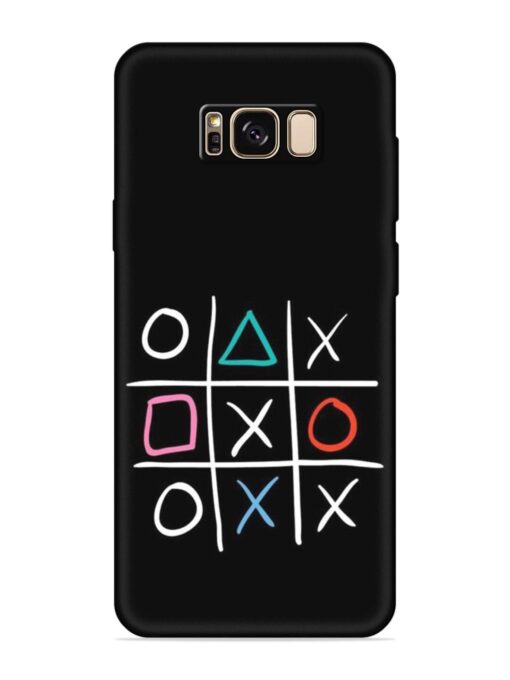 Super Neon Tic-Tac-Toe Embossed Soft Silicone Case for Samsung Galaxy S8 Plus Zapvi