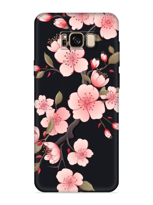 Cherry Blossom Embossed Soft Silicone Case for Samsung Galaxy S8 Plus Zapvi