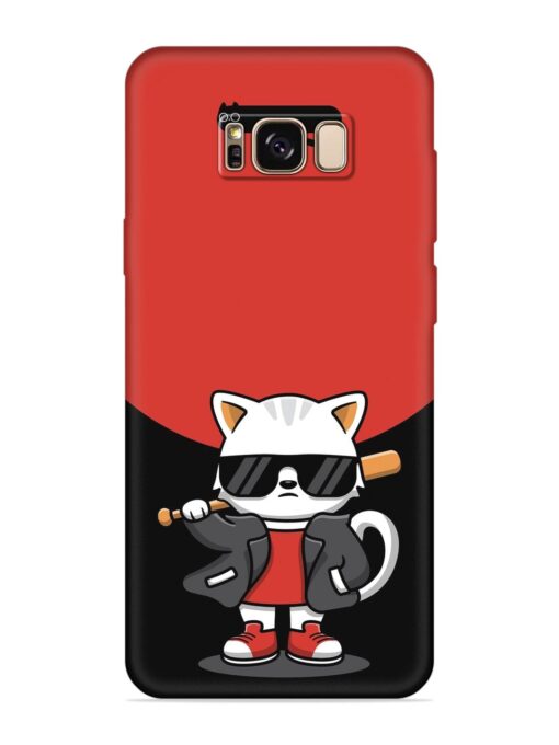 Cool Little Bear Cartoon Embossed Soft Silicone Case for Samsung Galaxy S8 Plus Zapvi