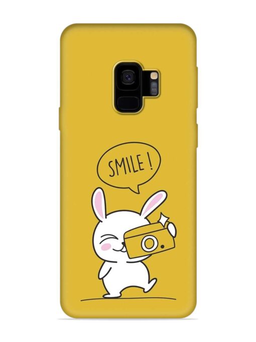 Hey Smile Please Embossed Soft Silicone Case for Samsung Galaxy S9 Zapvi