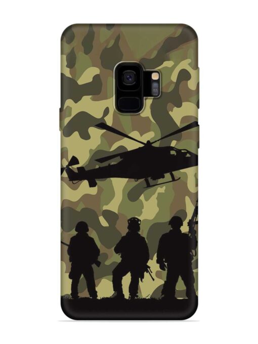 Army Heros Embossed Soft Silicone Case for Samsung Galaxy S9 Zapvi