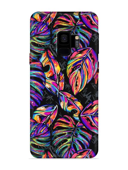 Tropical Seamless Vector Embossed Soft Silicone Case for Samsung Galaxy S9 Zapvi