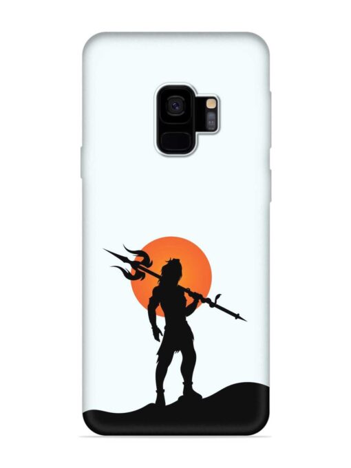 Lord Mahadev Trendy Embossed Soft Silicone Case for Samsung Galaxy S9 Zapvi