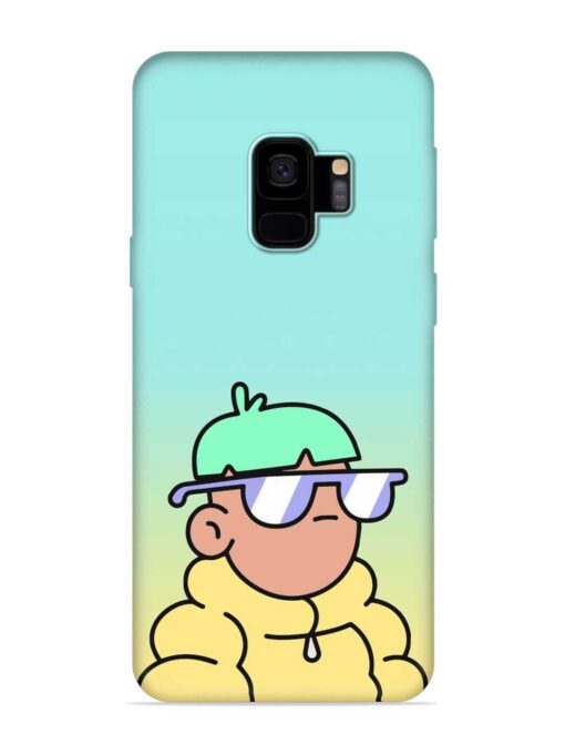 Doodles Cool Character Embossed Soft Silicone Case for Samsung Galaxy S9 Zapvi