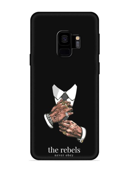 Rebels Slogan Man Embossed Soft Silicone Case for Samsung Galaxy S9 Zapvi