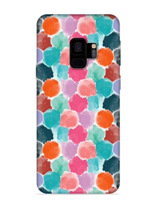 Colorful Seamless Pattern Embossed Soft Silicone Case for Samsung Galaxy S9 Zapvi