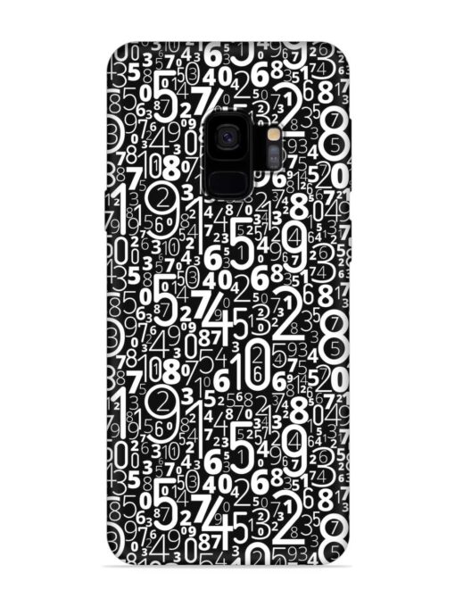 Many Numbers Different Embossed Soft Silicone Case for Samsung Galaxy S9 Zapvi