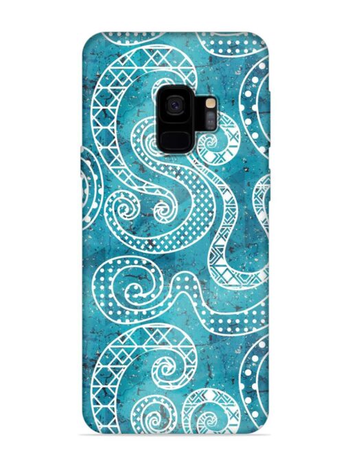 Vintage Curved Seamless Embossed Soft Silicone Case for Samsung Galaxy S9 Zapvi