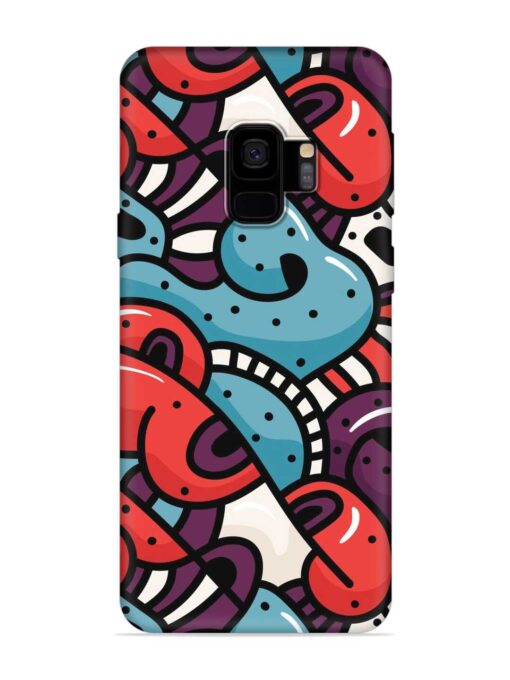 Seamless Backdrop Colorful Embossed Soft Silicone Case for Samsung Galaxy S9 Zapvi