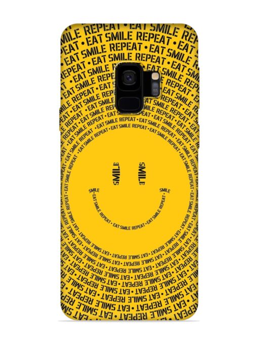 Smiley Embossed Soft Silicone Case for Samsung Galaxy S9 Zapvi