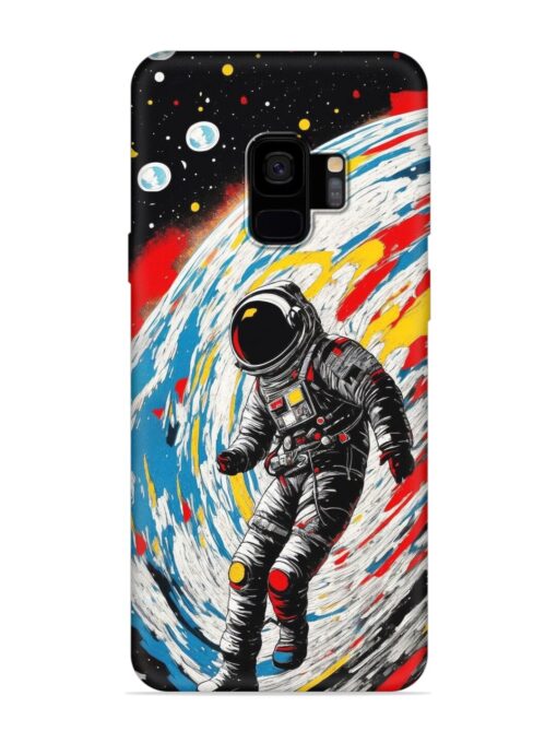 Astronaut Art Embossed Soft Silicone Case for Samsung Galaxy S9 Zapvi