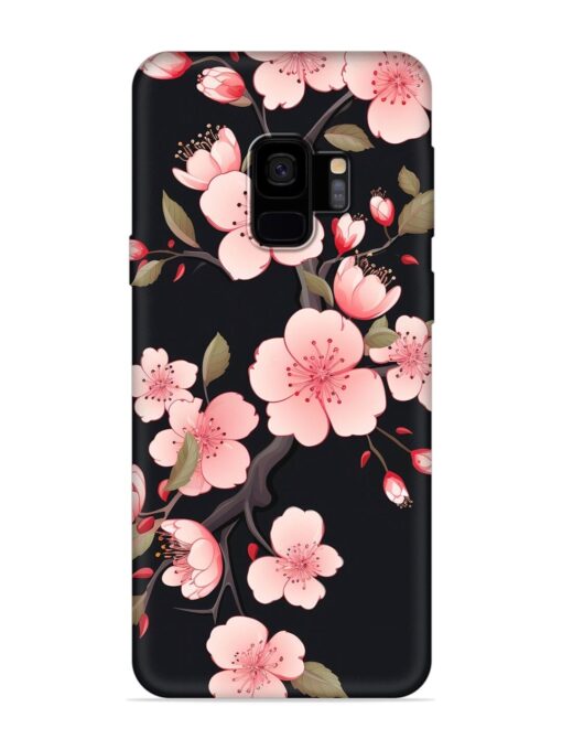 Cherry Blossom Embossed Soft Silicone Case for Samsung Galaxy S9 Zapvi