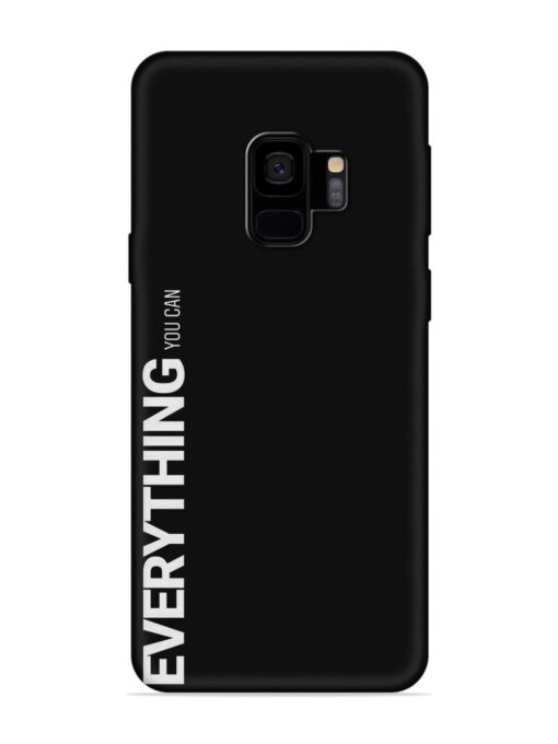 Everything You Can Embossed Soft Silicone Case for Samsung Galaxy S9 Zapvi