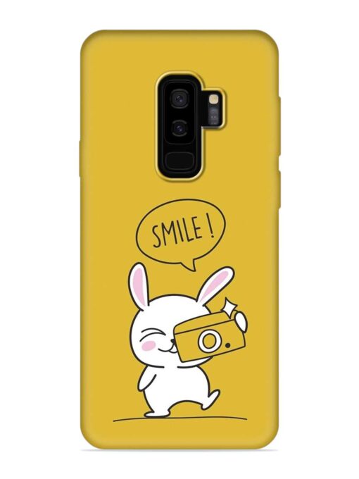 Hey Smile Please Embossed Soft Silicone Case for Samsung Galaxy S9 Plus Zapvi