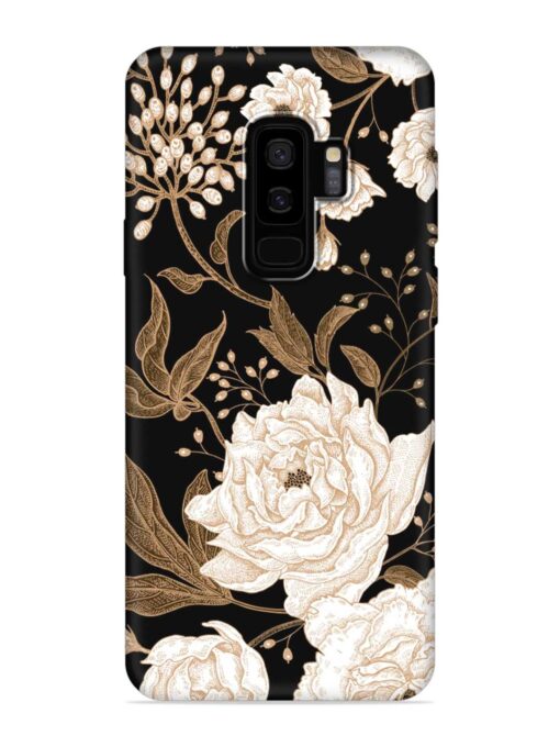 Peonies Roses Floral Embossed Soft Silicone Case for Samsung Galaxy S9 Plus Zapvi