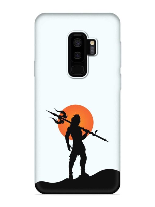 Lord Mahadev Trendy Embossed Soft Silicone Case for Samsung Galaxy S9 Plus Zapvi