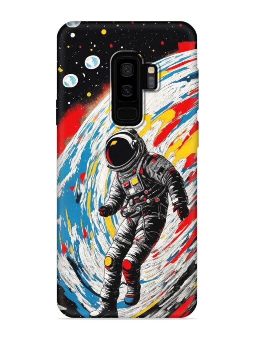 Astronaut Art Embossed Soft Silicone Case for Samsung Galaxy S9 Plus Zapvi