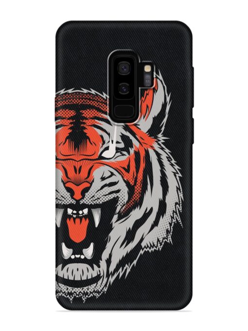 Tiger Aggression Embossed Soft Silicone Case for Samsung Galaxy S9 Plus Zapvi