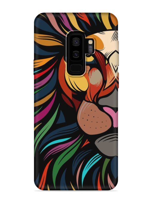 Trippy Lion Art Embossed Soft Silicone Case for Samsung Galaxy S9 Plus Zapvi