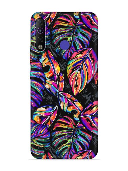 Tropical Seamless Vector Embossed Soft Silicone Case for Tecno Camon 12 Air Zapvi