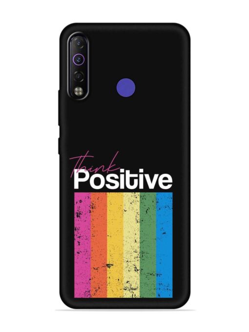 Think Positive Typography Embossed Soft Silicone Case for Tecno Camon 12 Air Zapvi