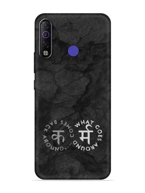 Karma Hindi Word Embossed Soft Silicone Case for Tecno Camon 12 Air