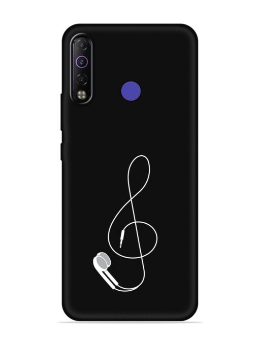 Music Earphone Vector Embossed Soft Silicone Case for Tecno Camon 12 Air