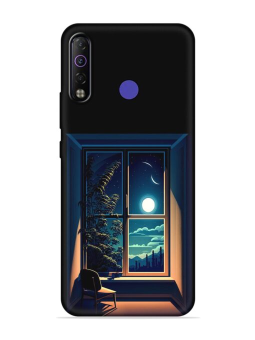 Night View At Window Embossed Soft Silicone Case for Tecno Camon 12 Air Zapvi