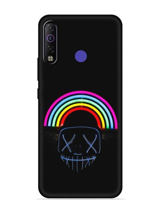 Mask Rainbow Embossed Soft Silicone Case for Tecno Camon 12 Air